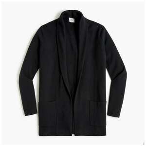 J. Crew Black Milano Sweater Blazer Jacket Size XS